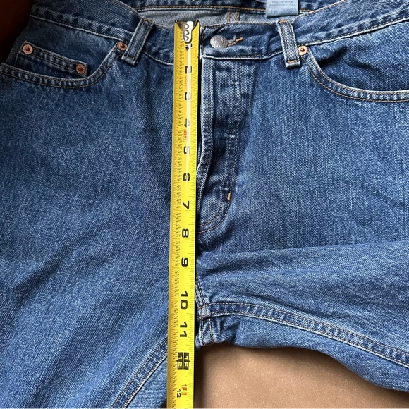 Vintage 100% cotton GAP Low Rise classic 90s 10 Long blue jeans denim womens USA - Picture 9 of 11
